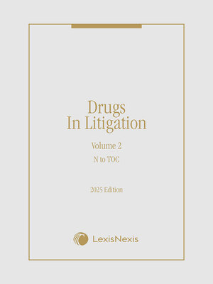 cover image of Drugs in Litigation